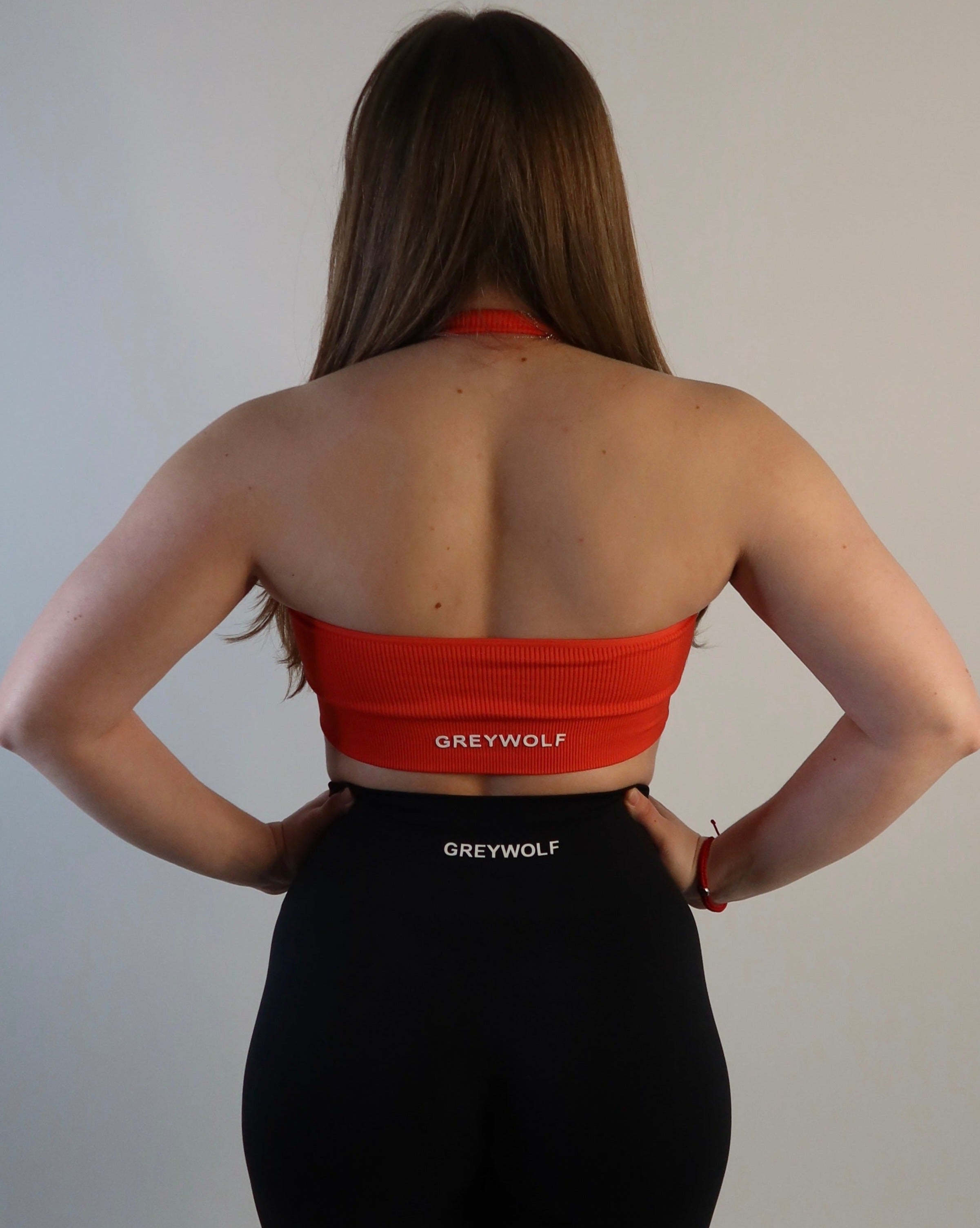 Rose Halter Sports Bra