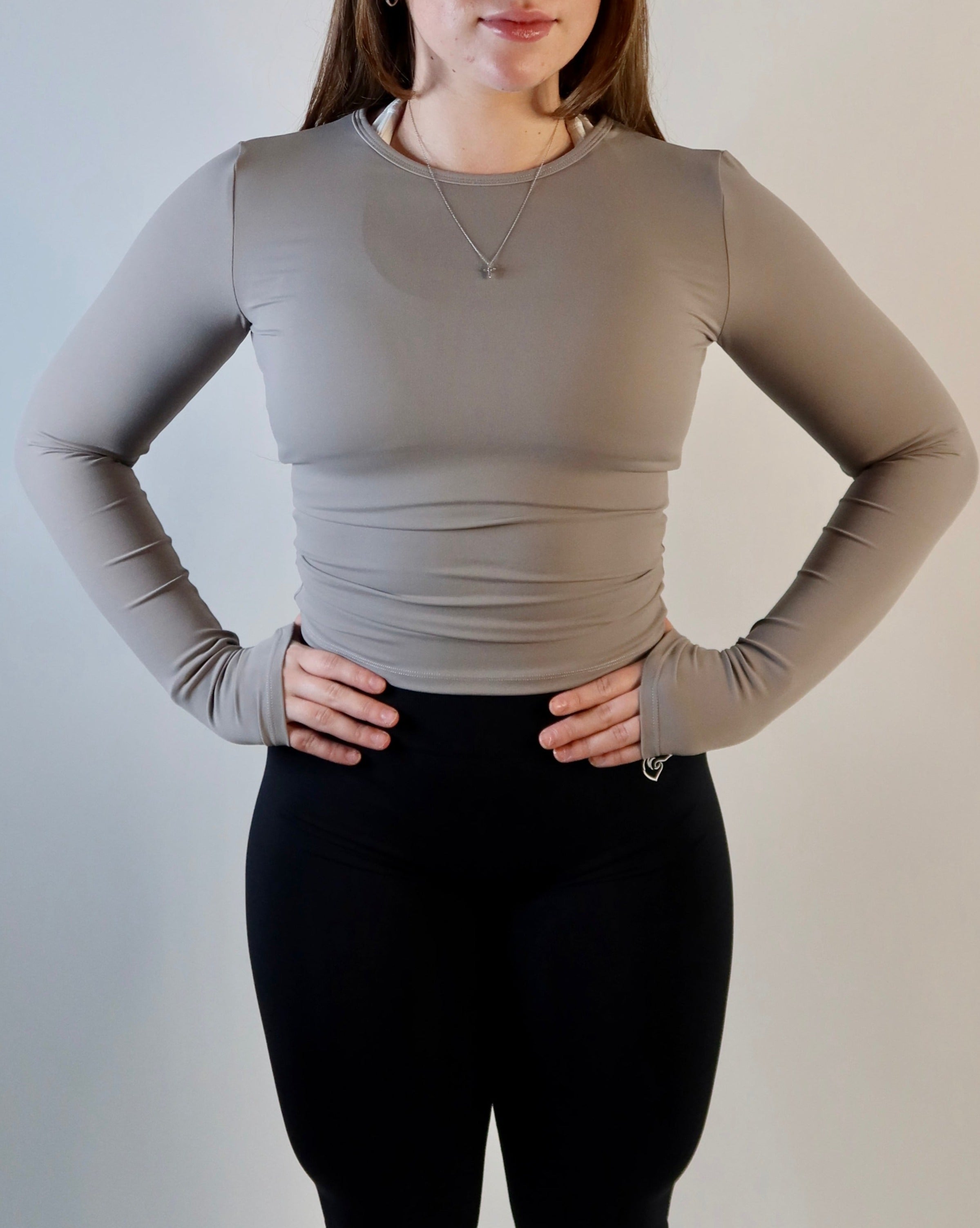 Taupe Compression Long sleeve