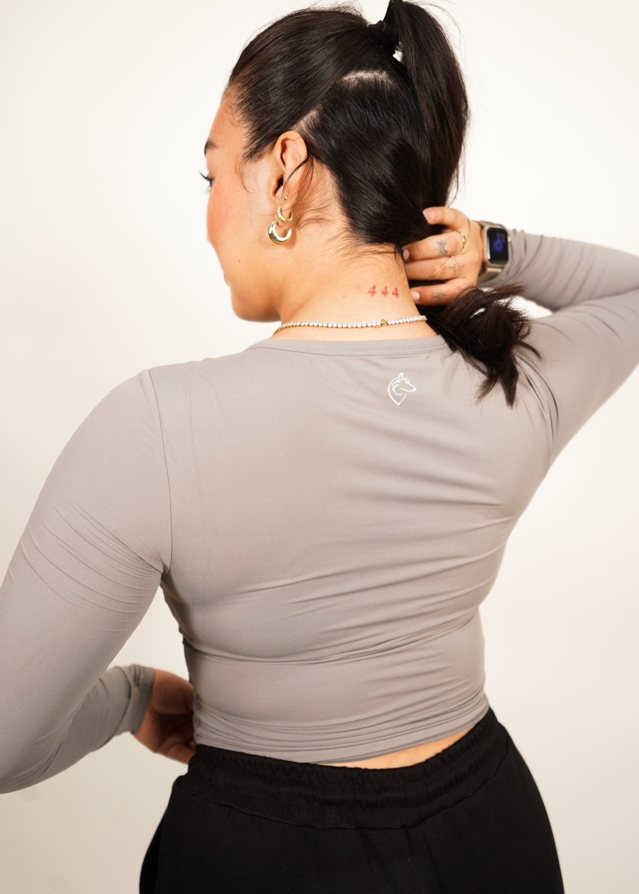 Zen V-Neck Long Sleeve - Gray