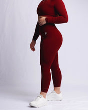 Load image into Gallery viewer, Ruby Red Elevate Leggings
