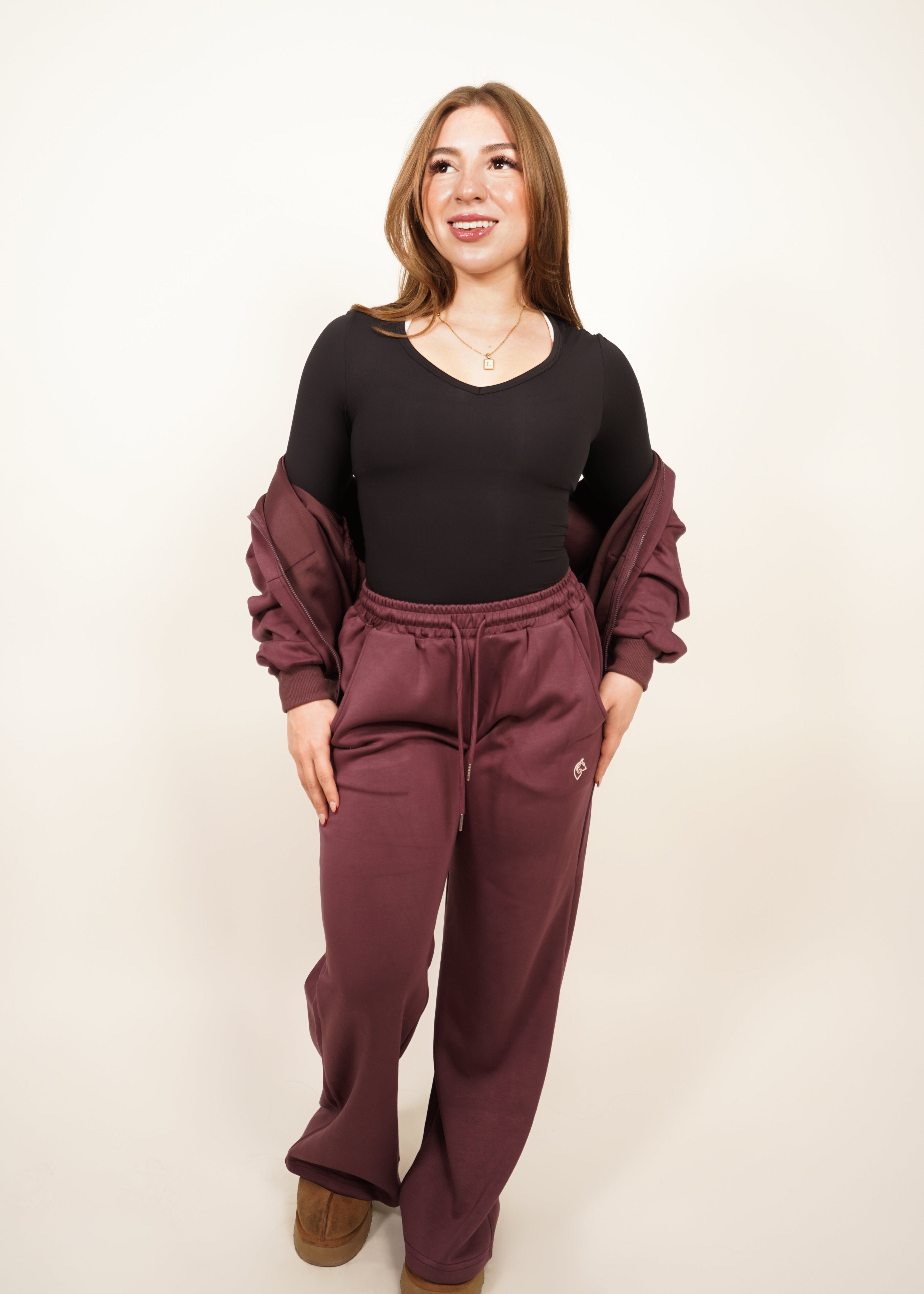 Zen V-Neck Long Sleeve - Black