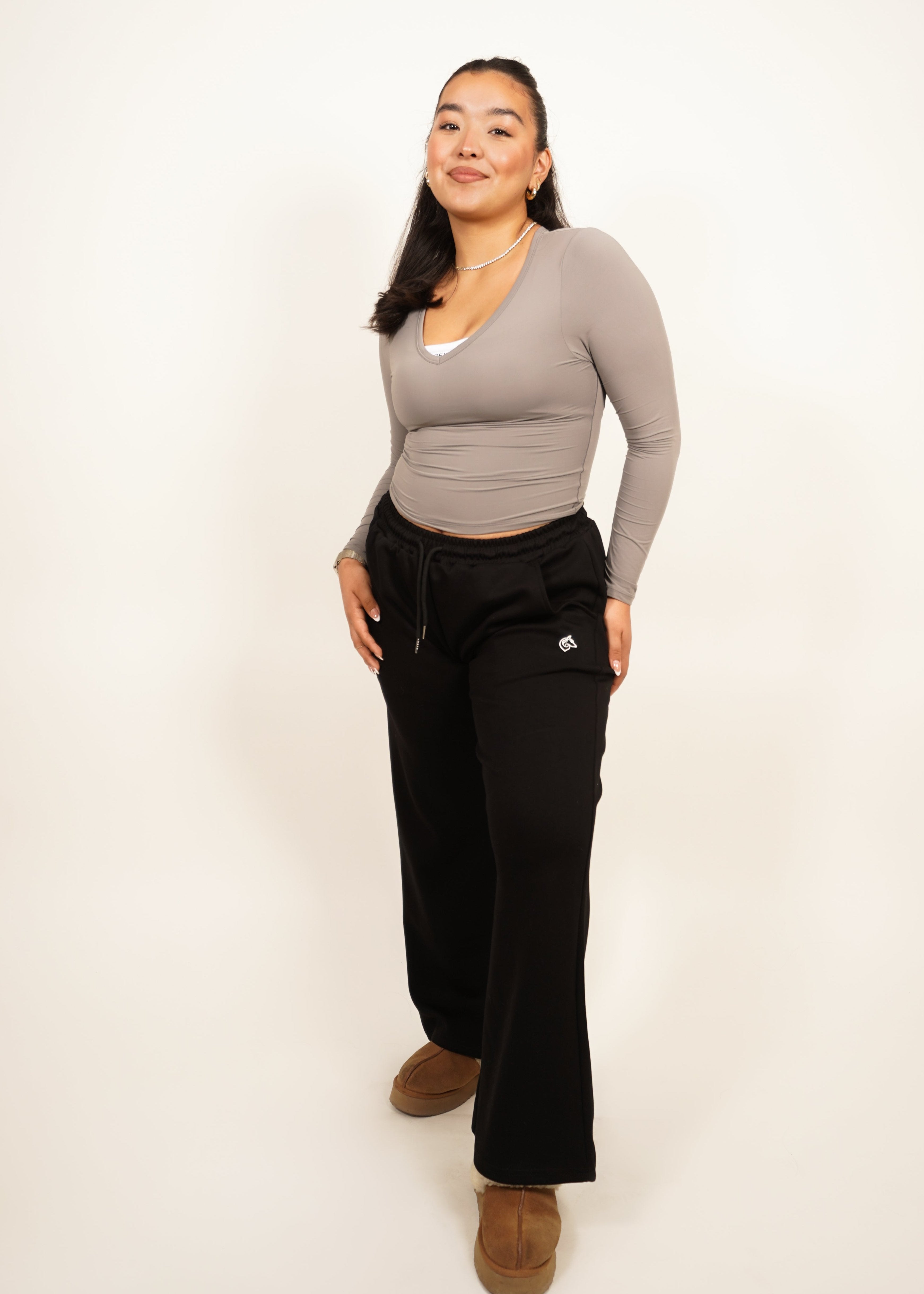 Zen Straight Leg Joggers - Black