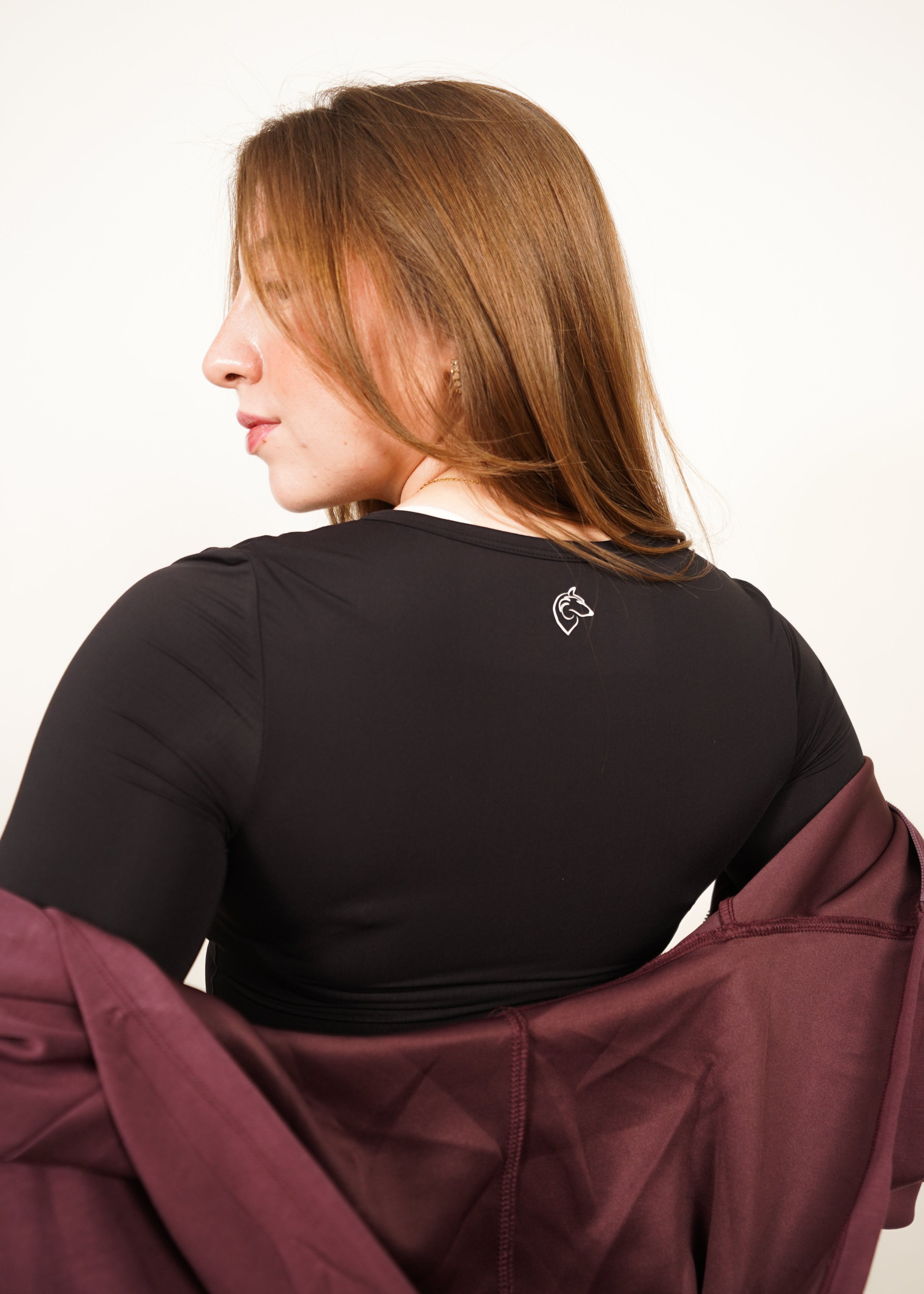 Zen V-Neck Long Sleeve - Black