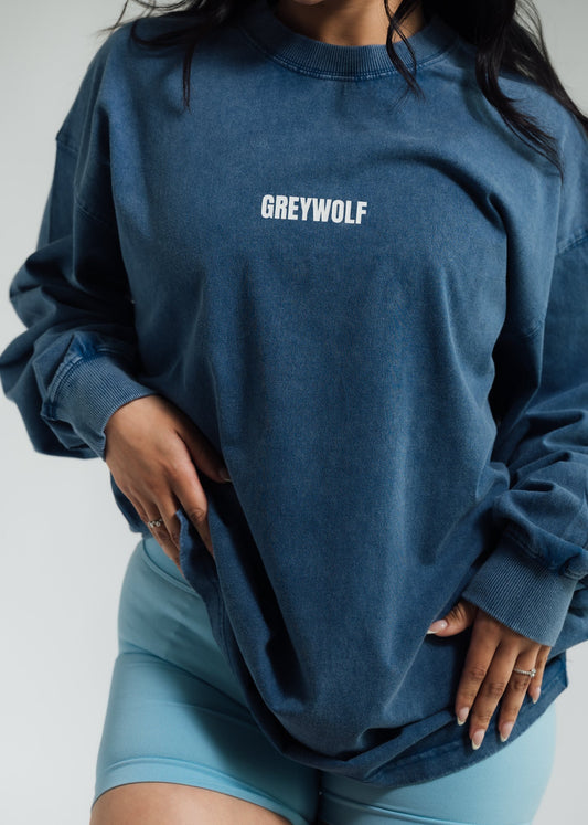OVERSIZED LONG SLEEVE - BLUE