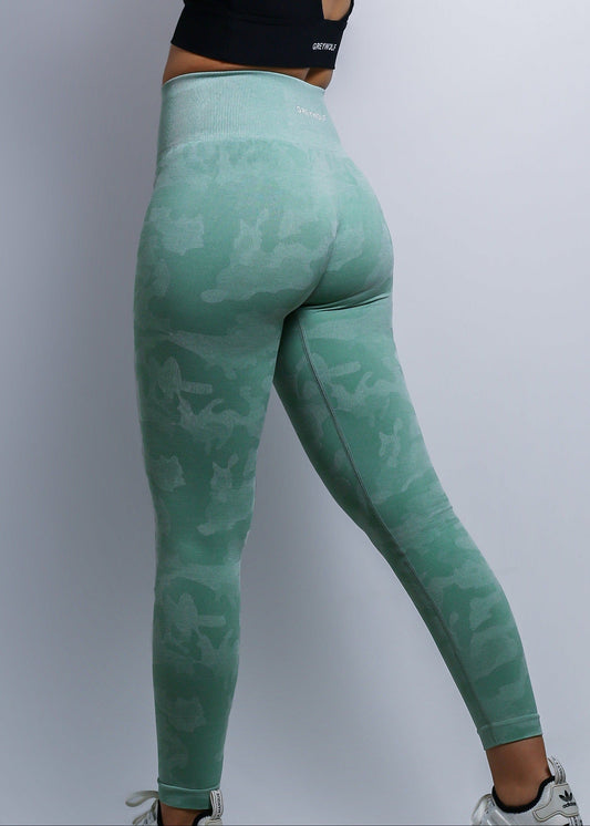 Mint Camo Leggings